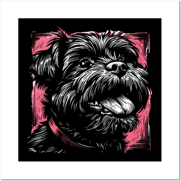 Retro Art Affenpinscher Dog Lover Wall Art by June Sixteen